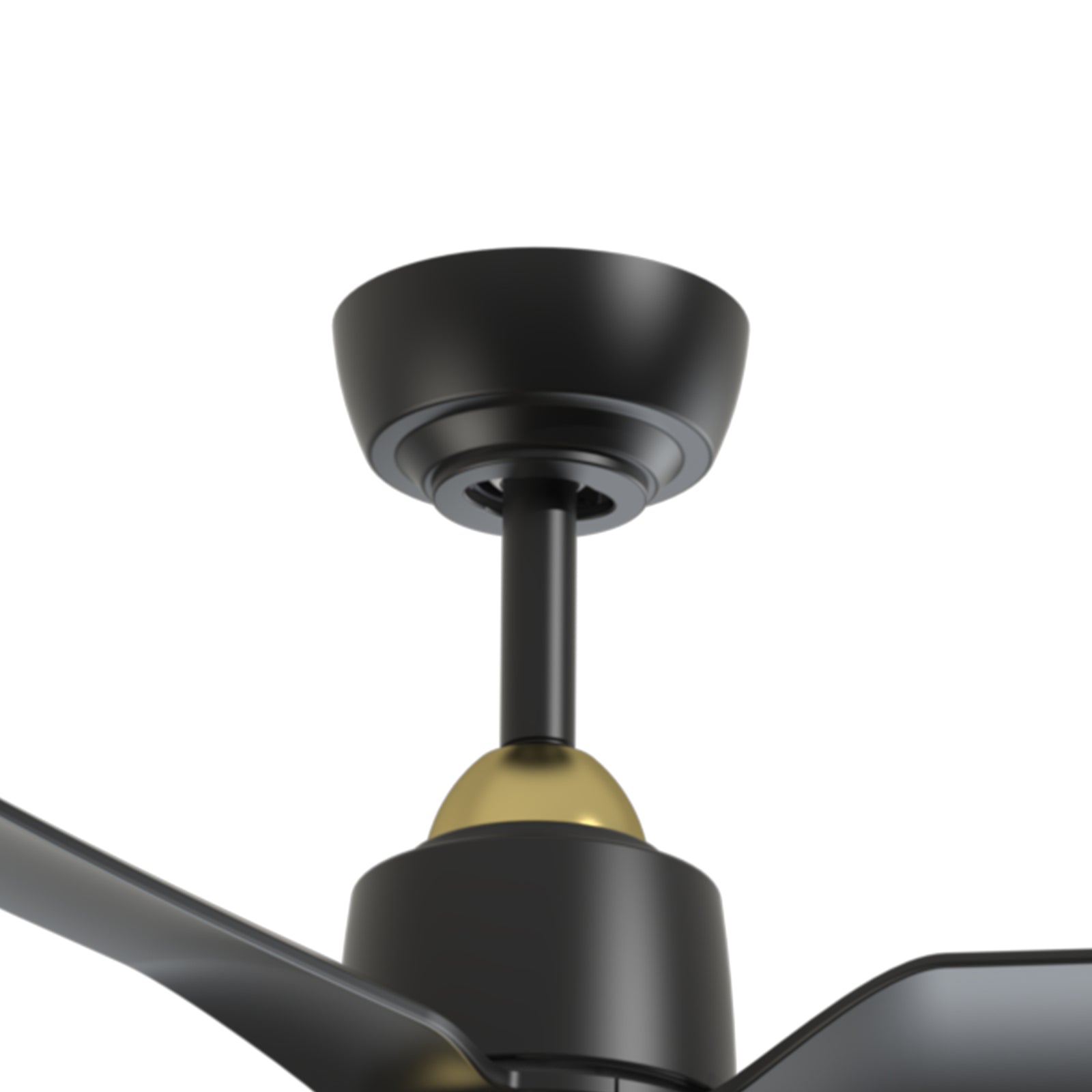 Hugo 52-in Brushed Gold/Matte Black with Light Kit Ceiling Fan