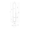 Huron Chrome LED Floor Lamp