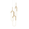 Huron 18-in Brushed Gold LED Multi Pendant