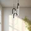 Huron 18-in Black LED Multi Pendant