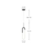 Huron 8-in Brushed Gold LED Pendant
