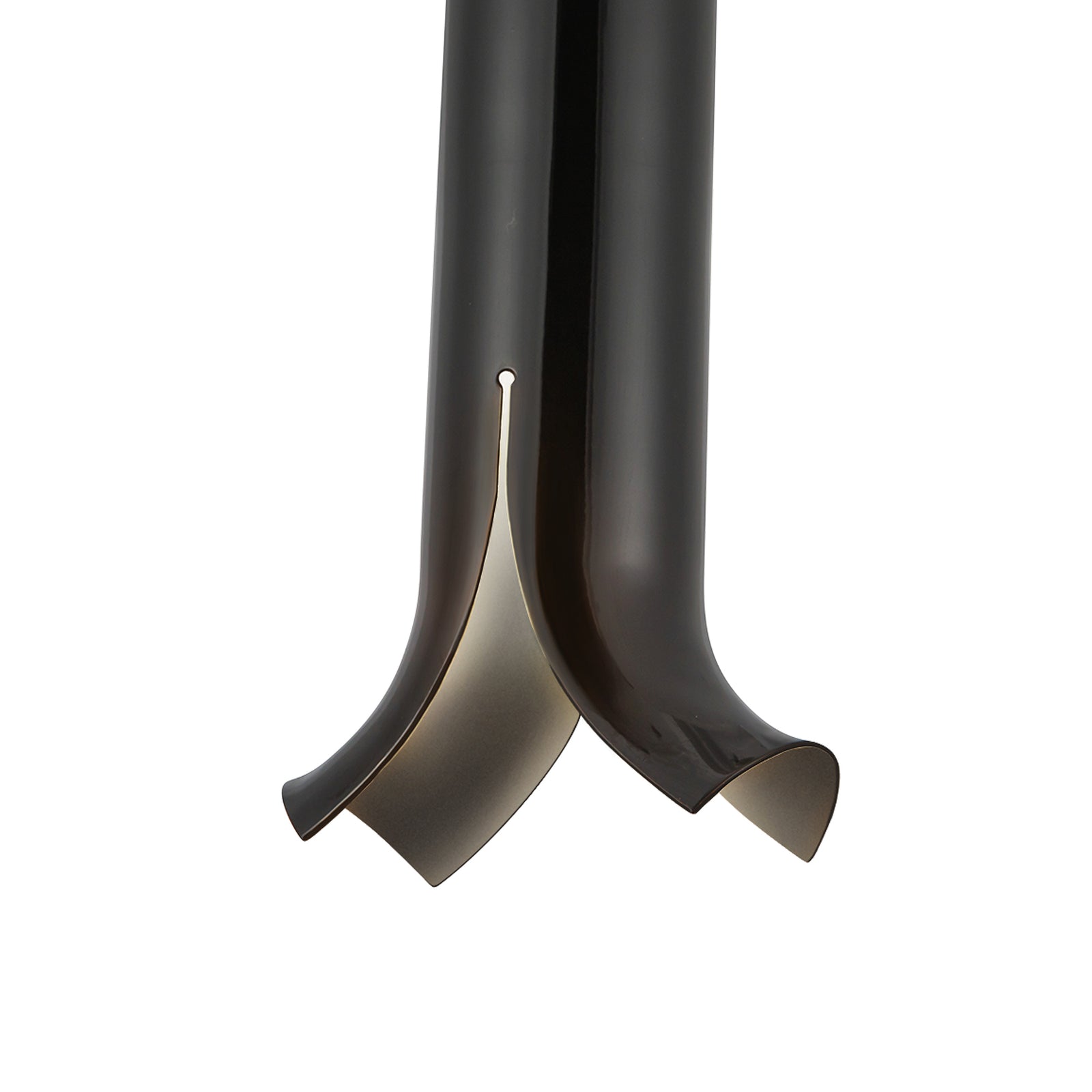 Husk 9-in Glossy Black LED Pendant
