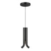 Husk 9-in Glossy Black LED Pendant