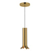 Husk 9-in Metallic Brass LED Pendant