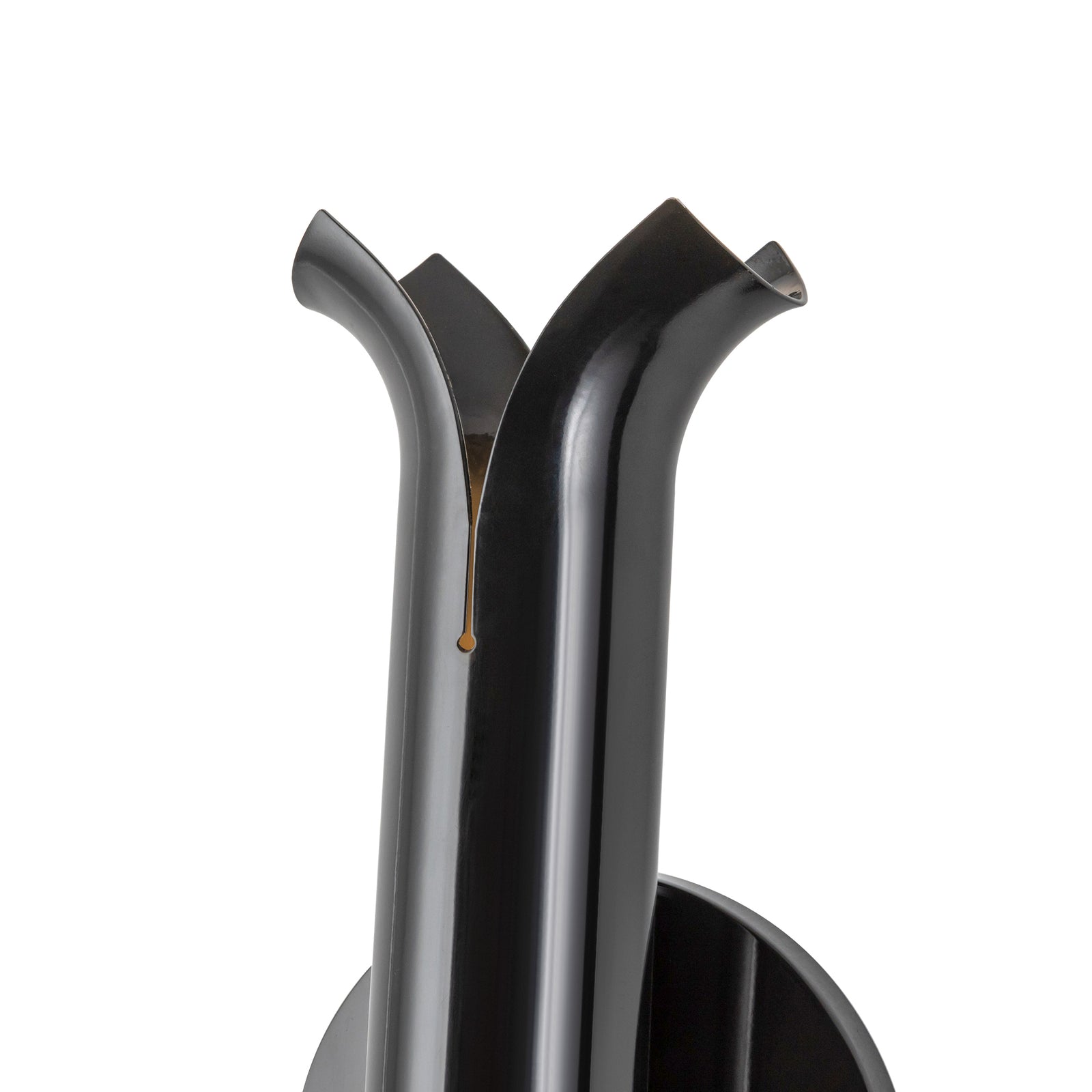 Husk 14-in Glossy Black LED Wall Sconce