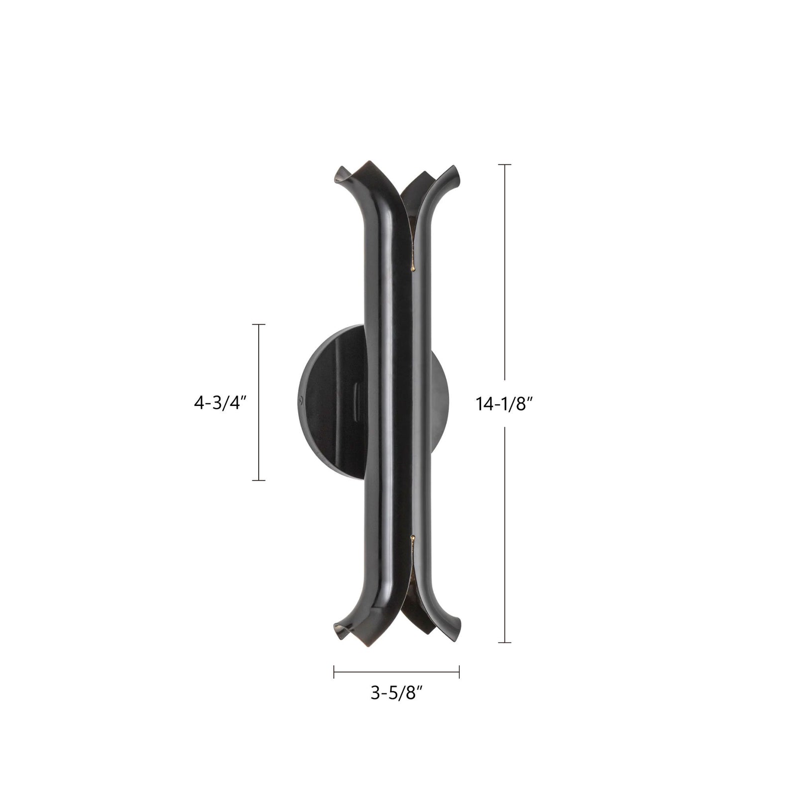 Husk 14-in Metallic Brass LED Wall Sconce