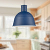 Irving 13-in Indigo Blue 1 Light Pendant