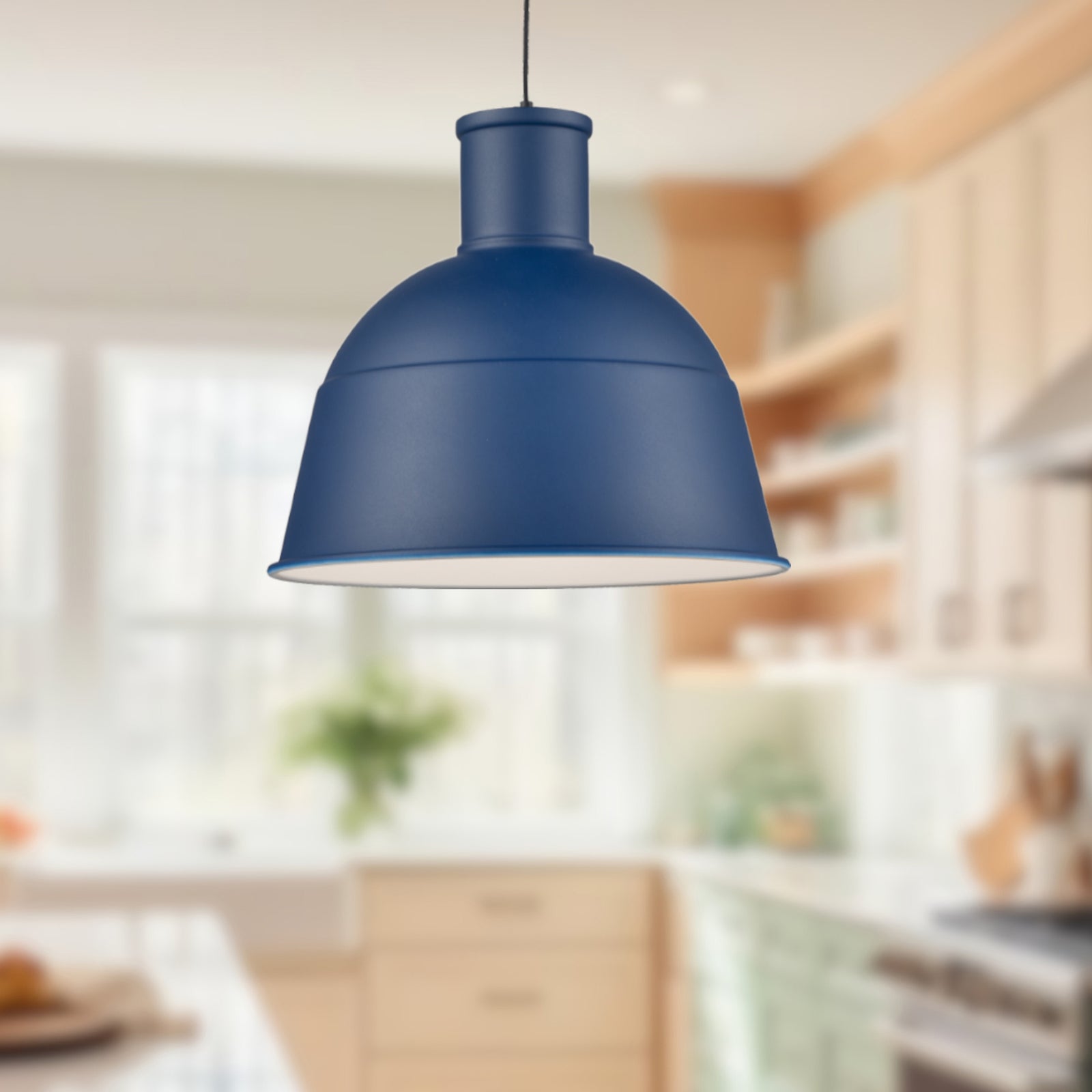 Irving 13-in Indigo Blue 1 Light Pendant