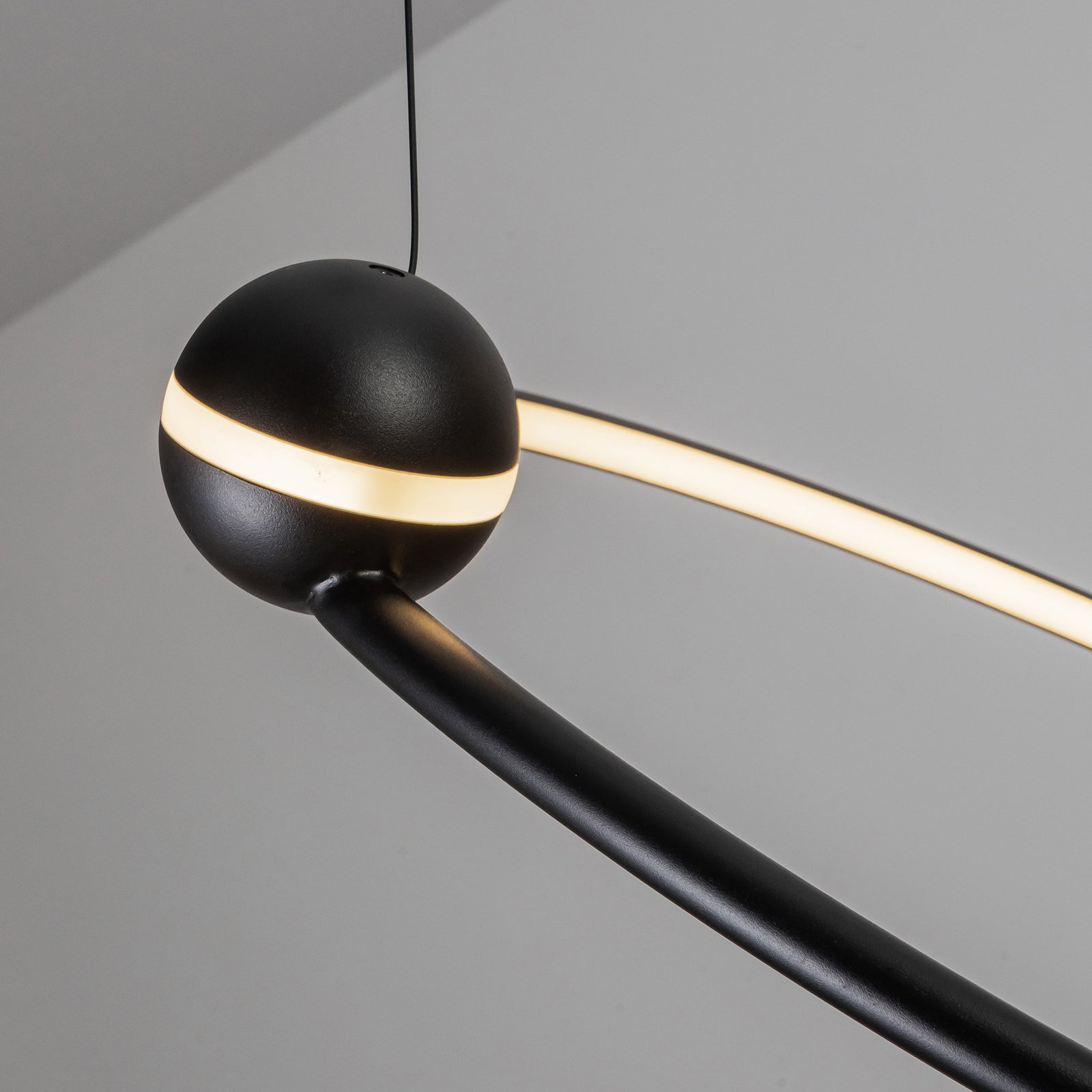 Isho 37-in Black LED Chandelier