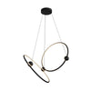 Isho 37-in Black LED Chandelier