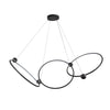 Isho 52-in Black LED Chandelier