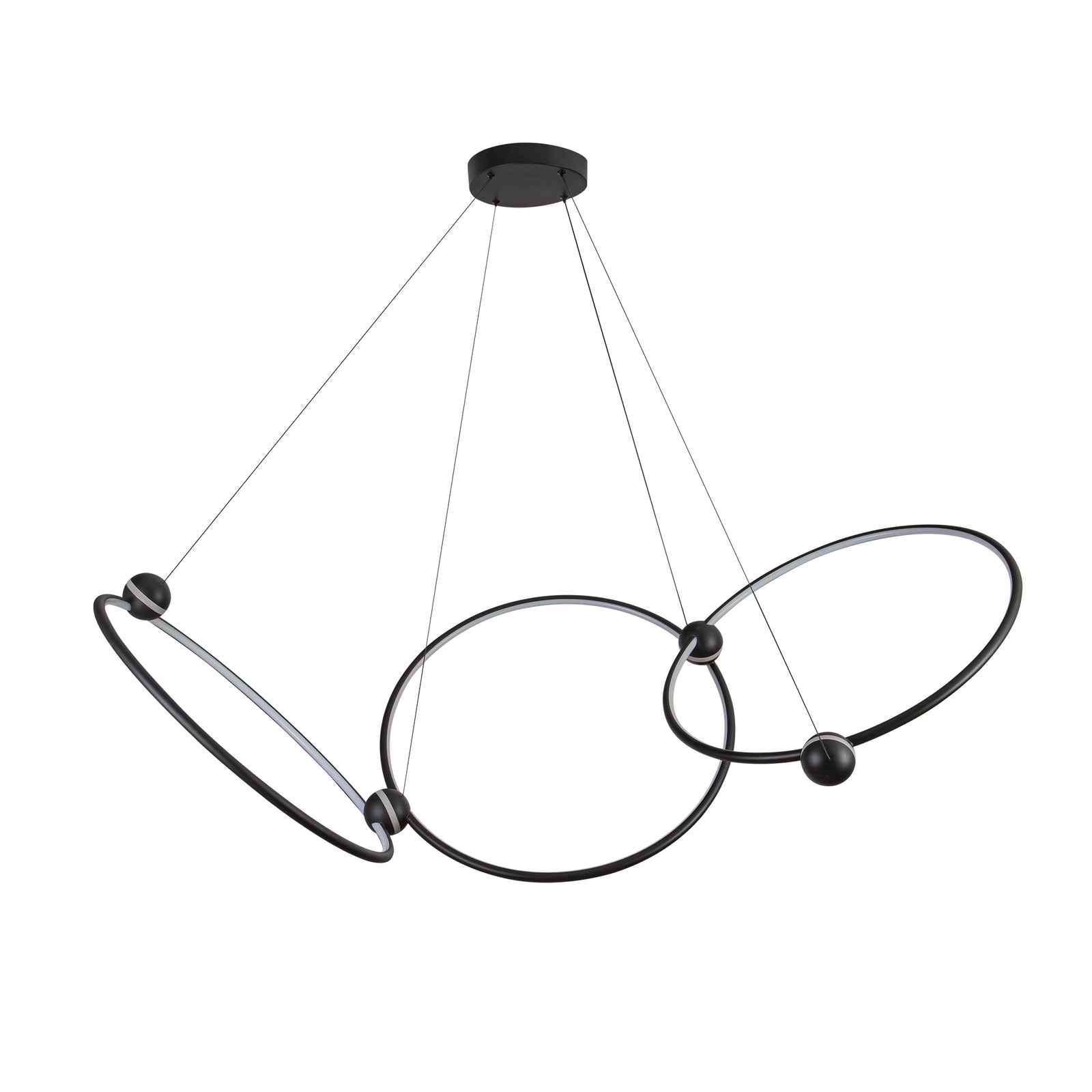 Isho 52-in Black LED Chandelier