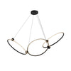 Isho 52-in Black LED Chandelier