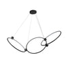 Isho 52-in Black LED Chandelier