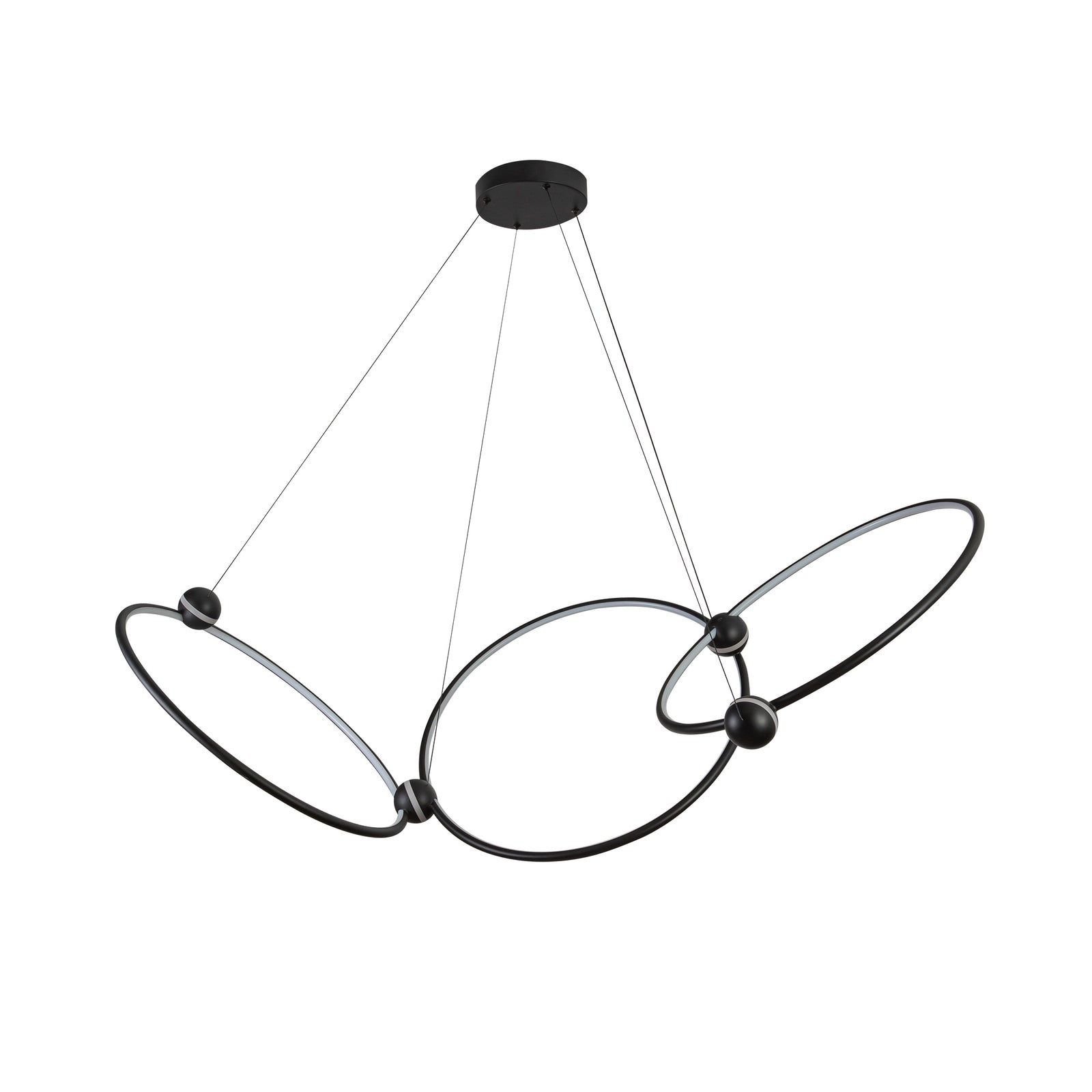 Isho 52-in Black LED Chandelier