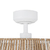 Isla 24-in White/Braided Rope FAN + LED Ceiling Fan