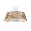 Isla 24-in White/Braided Rope FAN + LED Ceiling Fan