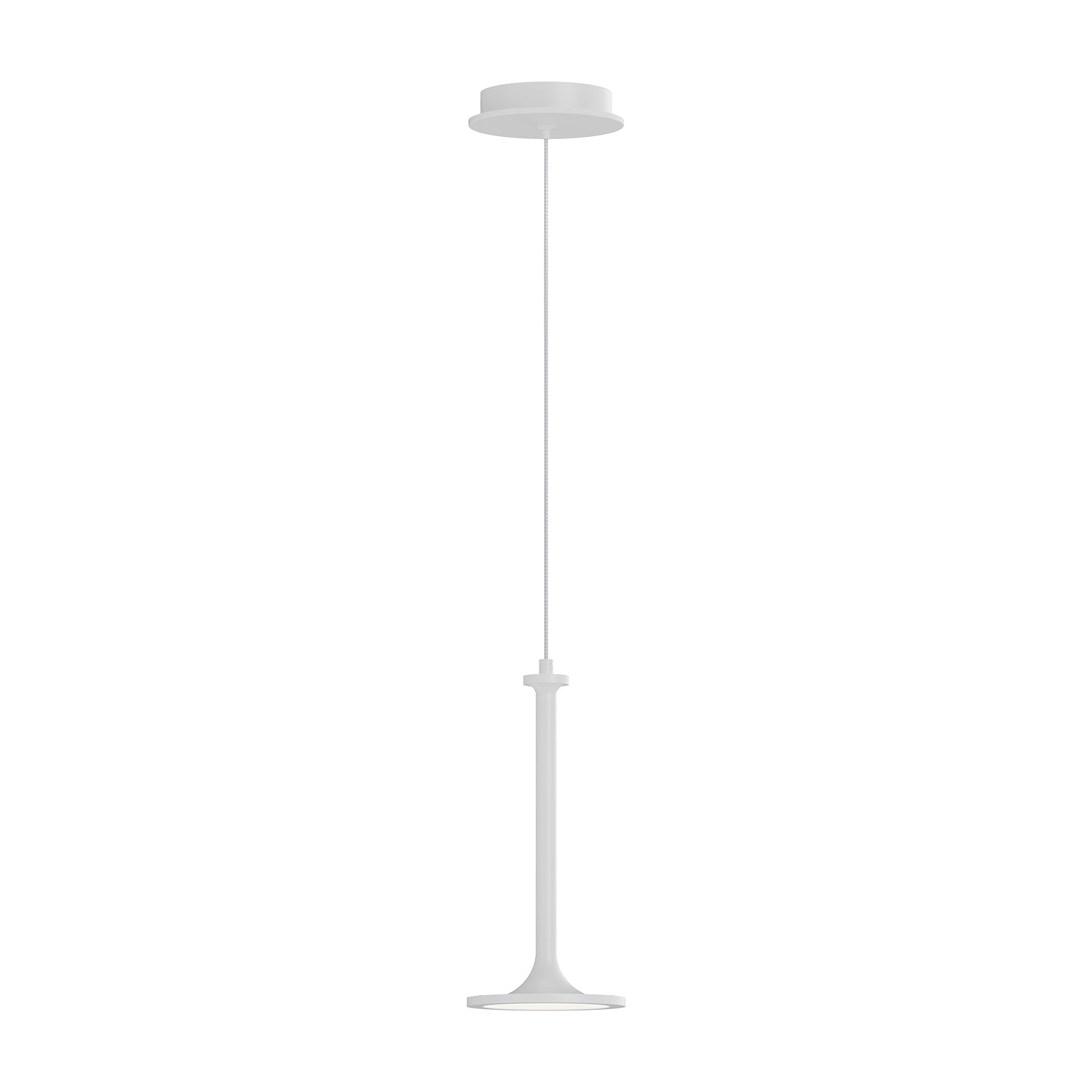 Issa 6-in White LED Pendant