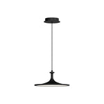 Issa 12-in Matte Black LED Pendant