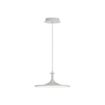 Issa 12-in White LED Pendant