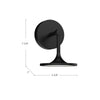 Issa 6-in Matte Black LED Wall/Vanity