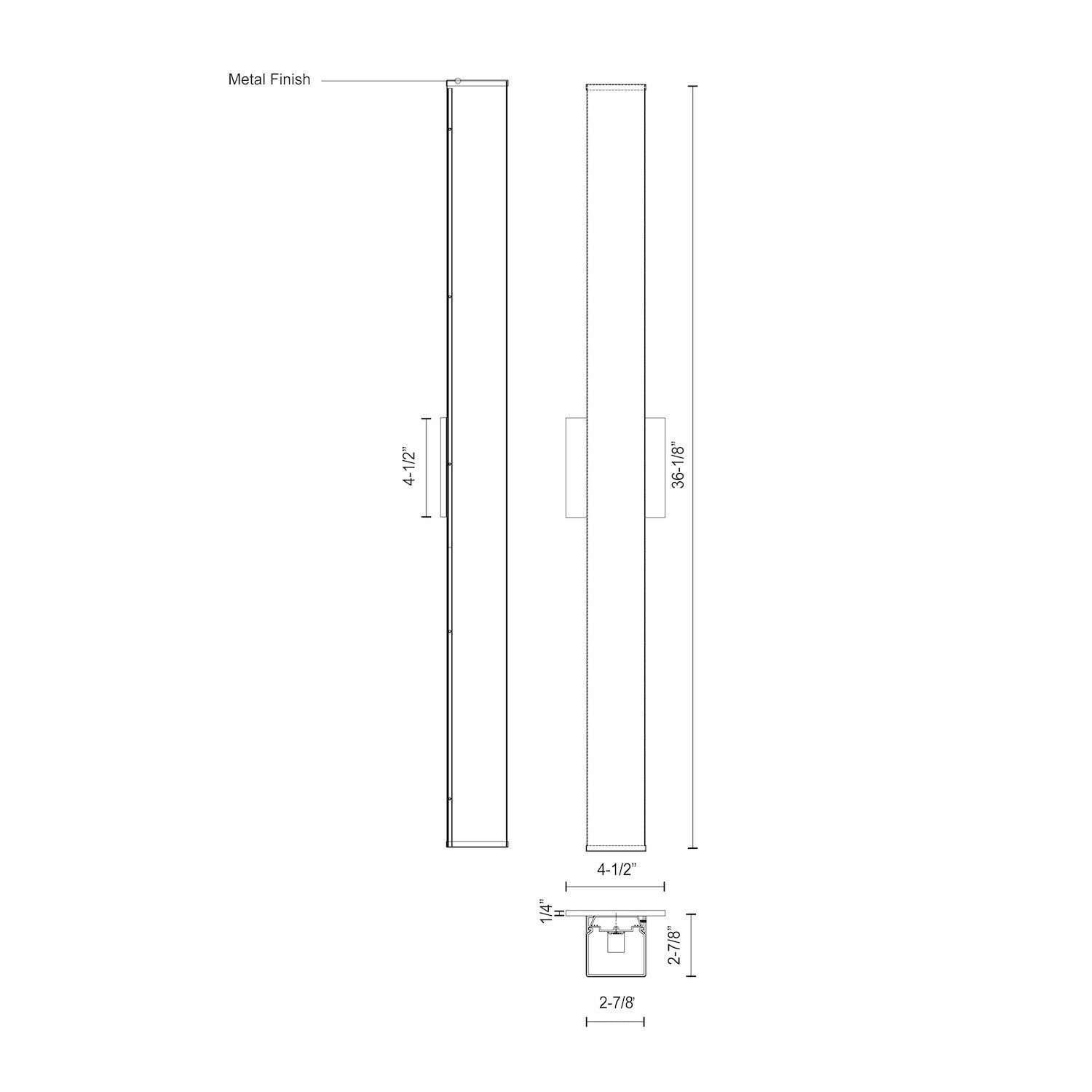 Jane 36-in Black LED Vanity