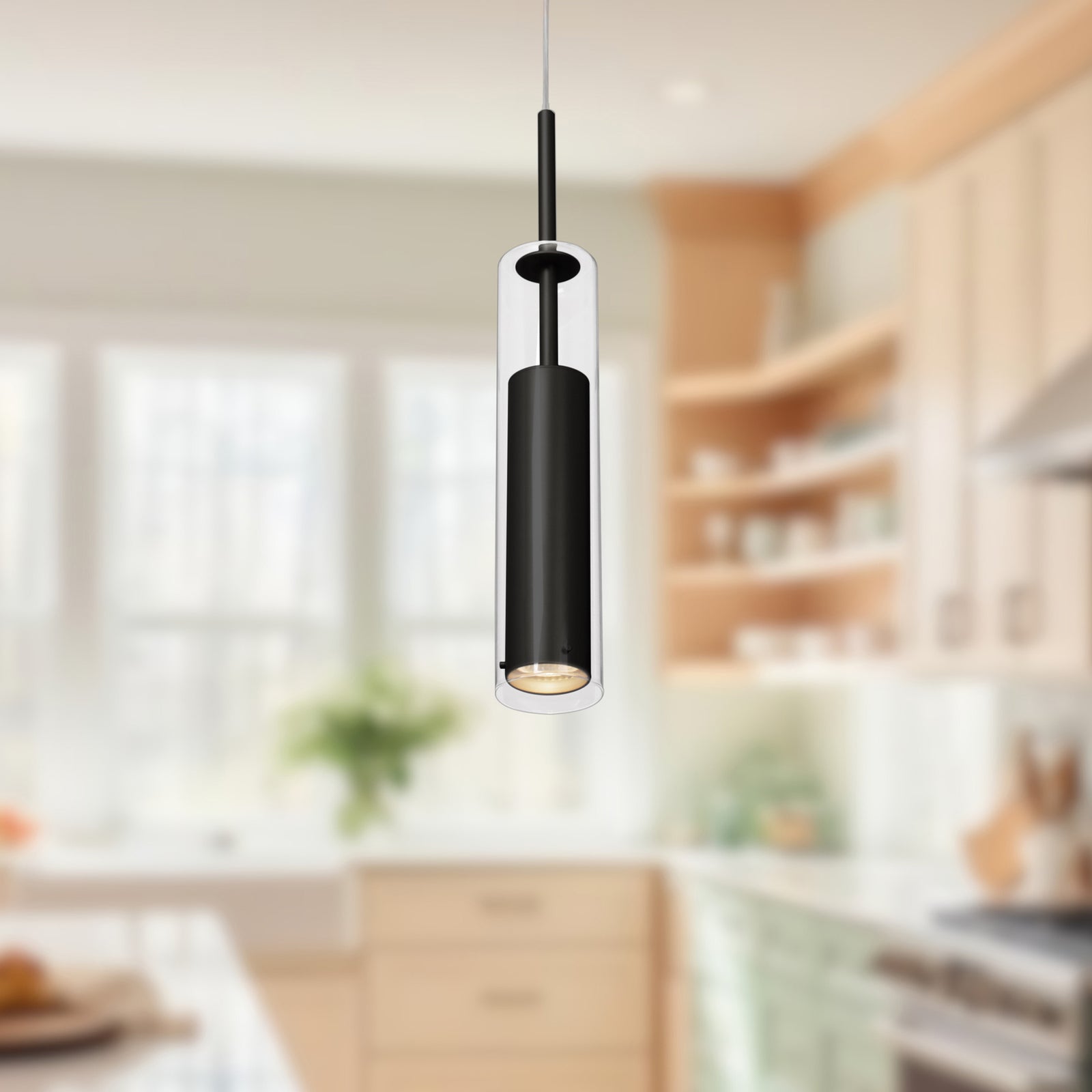 Jarvis 3-in Black 1 Light Pendant
