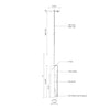 Jarvis 3-in Black 1 Light Pendant