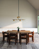 Jayden 40-in Black/Brushed Gold LED Chandeliers