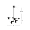 Jayden 40-in Black LED Chandeliers