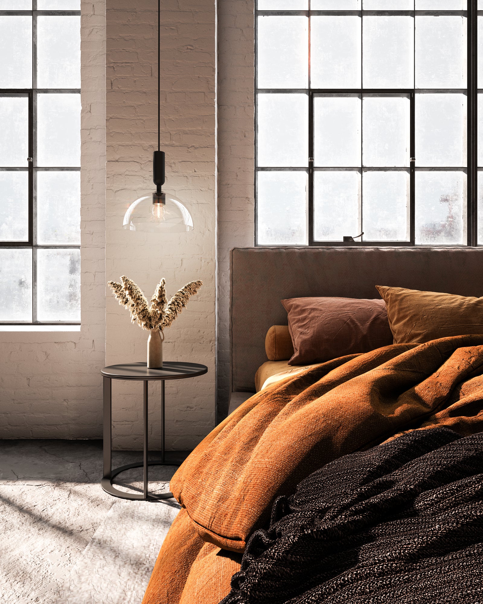 Jude 12-in Clear Glass/Matte Black 1 Light Pendant