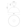 Jude 12-in Brushed Gold/Clear Glass 1 Light Semi Flush Mount