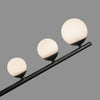 Cypress 18-in Black/Opal Glass LED Chandelier