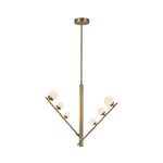 Cypress 23-in Brushed Gold/Opal Glass LED Pendant