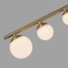 Cypress 24-in Brushed Gold/Opal Glass LED Semi-Flush