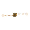 Cypress 29-in Brushed Gold/Opal Glass LED Vanity