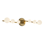 Cypress 29-in Brushed Gold/Opal Glass LED Vanity