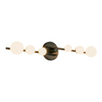 Cypress 29-in Black/Opal Glass LED Vanity