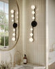 Cypress 29-in Black/Opal Glass LED Vanity