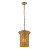 Kai 11-in Brushed Gold Socket Pendant