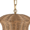Kai 11-in Brushed Gold Socket Pendant
