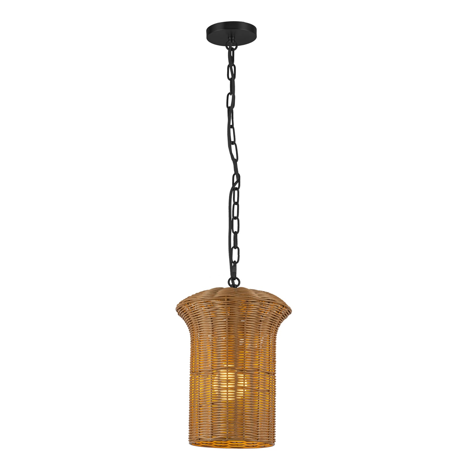Kai 11-in Matte Black Socket Pendant