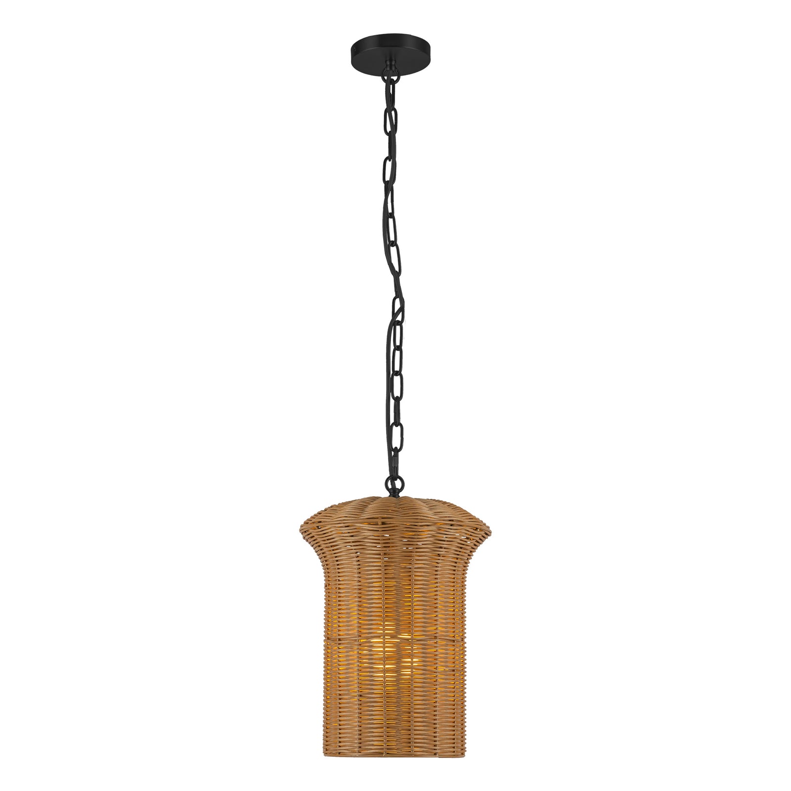 Kai 11-in Matte Black Socket Pendant