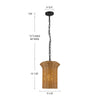 Kai 11-in Brushed Gold Socket Pendant