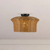 Kai 16-in Matte Black Socket Semi-Flush Mount