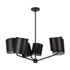 Keiko 30-in Black 6 Lights Chandelier