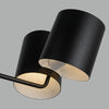 Keiko 30-in Black 6 Lights Chandelier