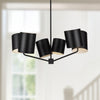 Keiko 30-in Black 6 Lights Chandelier