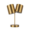 Keiko 14-in Brushed Gold 2 Lights Table Lamp