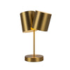 Keiko 14-in Brushed Gold 2 Lights Table Lamp